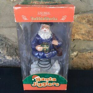 2003 Encore Santa Jigglers MAILMAN Christmas USPS Postman Bobblehead Figure
